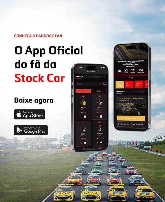 O mais novo app do automobilismo brasileiro já está no ar: baixe o Paddock Fan (Reprodução/Stock Car)