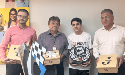 Time da PB Gás: Thiago Romero, Jailson Galvão João Guimarães e Fábio Mariz Maia (Divulgação)