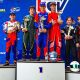 Francisco Rocha no pódo da Mini Max (KMCom / DarkSide Karts)