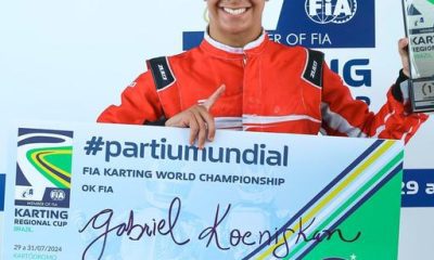 Com trajetória vitoriosa no kart, Gabriel Koenigkan vai estrear na Stock Light (Arquivo pessoal)