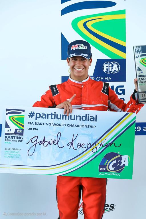 Com trajetória vitoriosa no kart, Gabriel Koenigkan vai estrear na Stock Light (Arquivo pessoal)