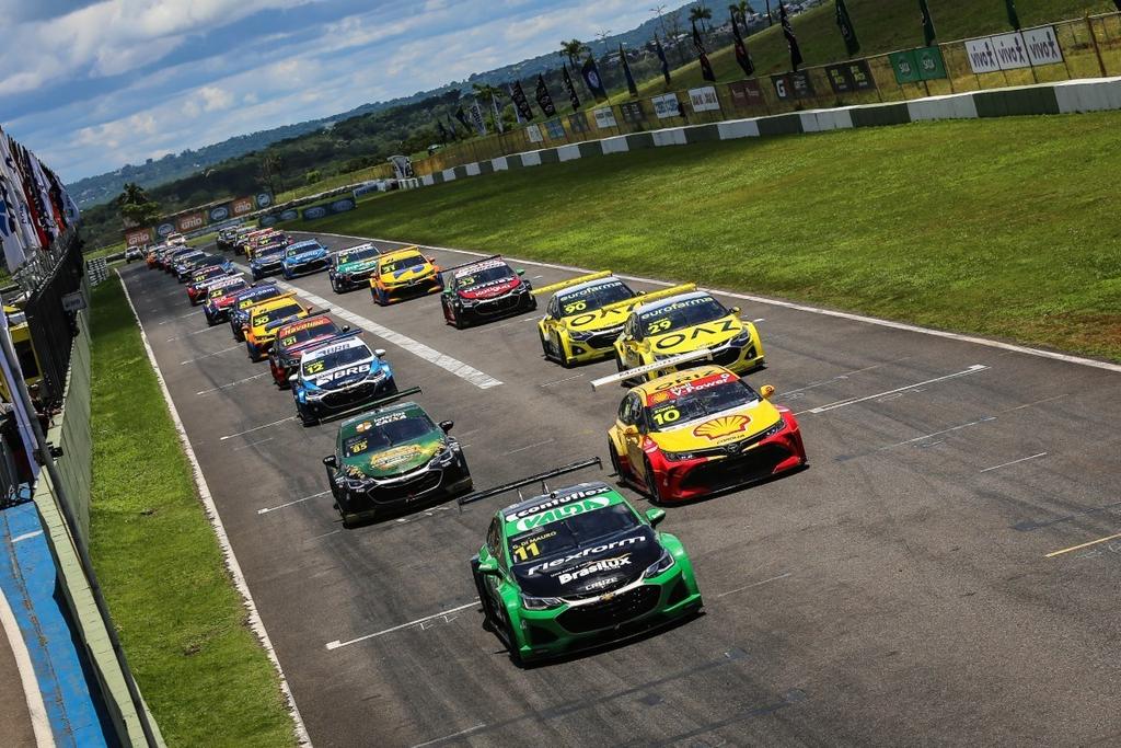 Goiânia registrou algumas das diferenças mais apertadas da Stock Car em 2024 (Beto Corrêa/Stock Car)