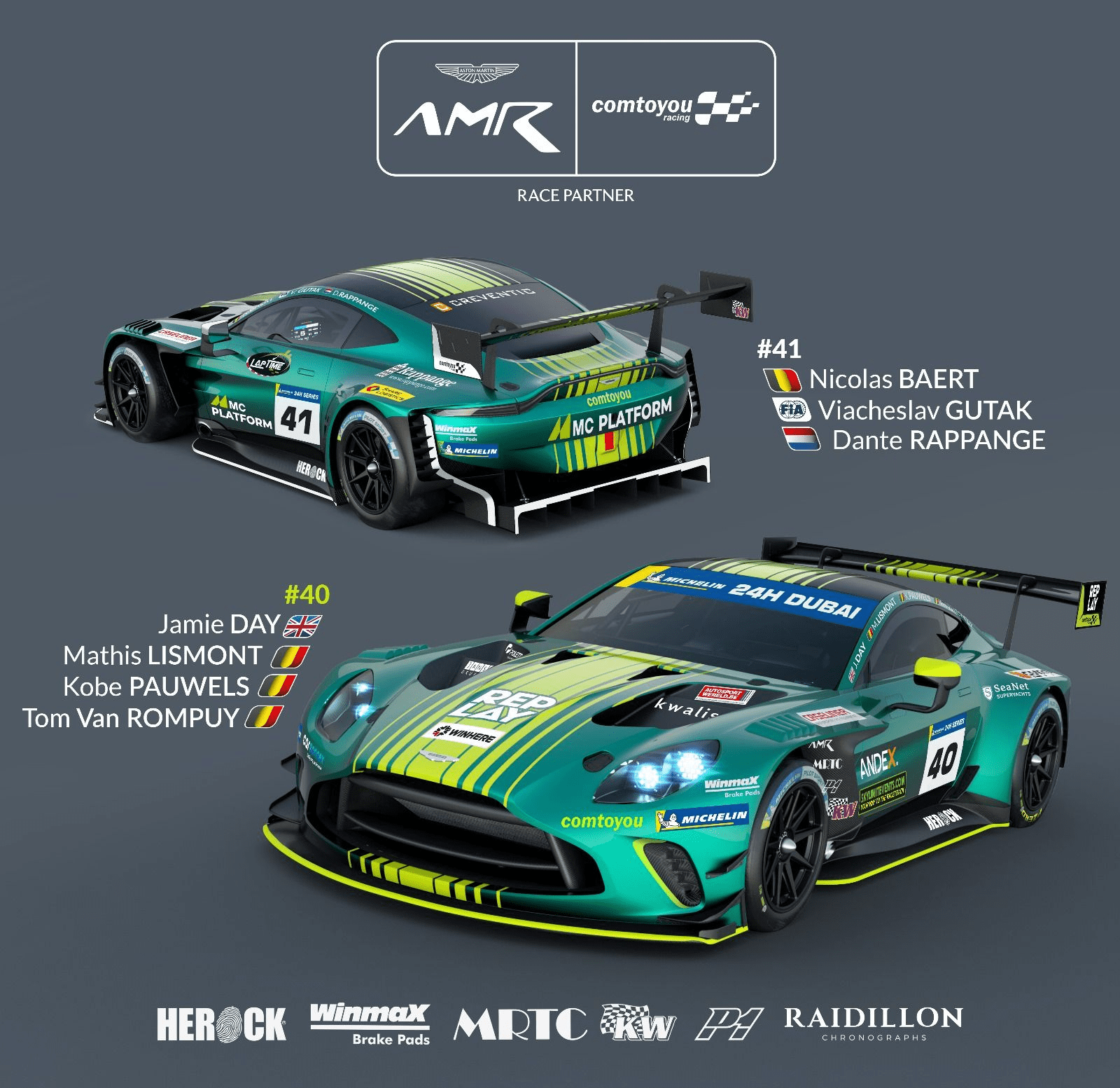 Comtoyou Racing estreia nas 24 Horas de Dubai com ambições de pódio