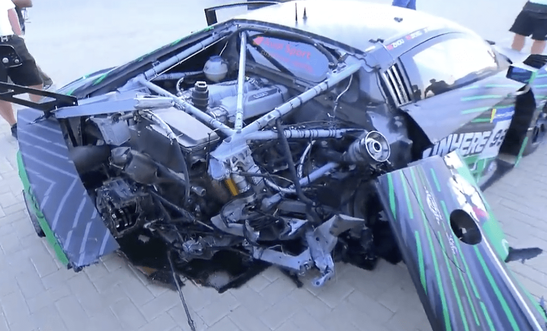 Tresor Attempto Racing abandona as 24 Horas de Dubai após forte acidente na qualificação