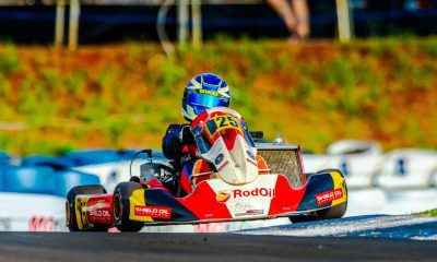 Miguel Silva já vem treinando com o motor italiano IAME Reedster 5 (Foto: Leonardo Dias)