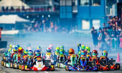Miguel Silva Largou da pole posision na estreia com CRG na OKN Junior (Foto: Leonardo Dias)