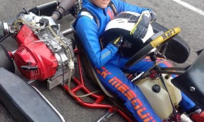 Jovem kartista se prepara para sua estreia no kart (Divulgação)