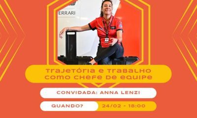 Chamada para palestra de Anna Lenzi na Imersão para Mulheres em Motorsport (CFA)
