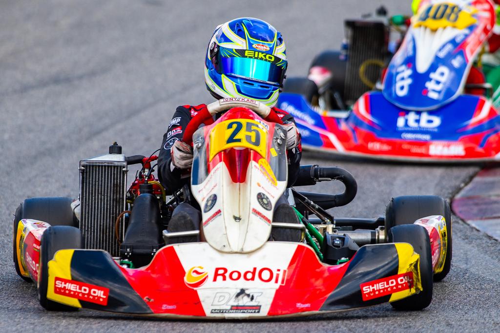 Miguel Silva teve um bom equipamento para lutar pelo pódio na Rotax Júnior Max (Foto: Leonardo Dias)