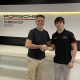 Matheus Comparatto e Dener Pires, promotor da Porsche Cup Divulgação