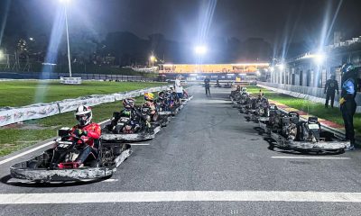 O grid do Mini-Endurance reuniu pilotos da Graduados e Elite do AKSP (Foto: Christian de Souza)