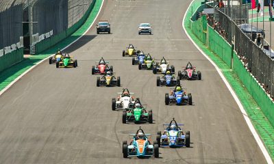 Largada da Fórmula eVolution em Interlagos (Divulgação / Marcos Batista (VEF))