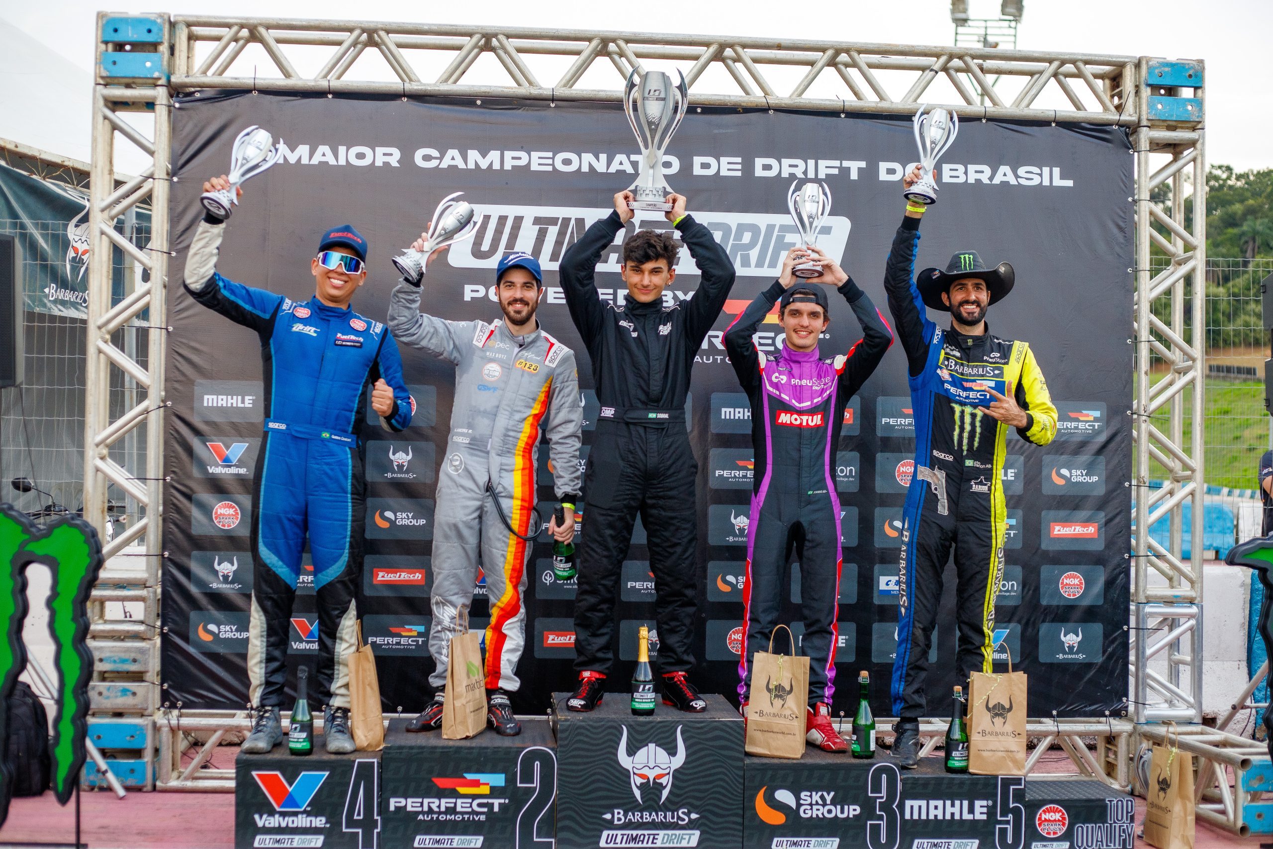 Pódio primeira etapa Ultimate Drift Divulgação