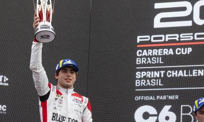 Matheus Comparatto pódio na corrida 2 Velocitta Rafael Gagliano