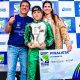 Francisco com seus pais (KMCom / DarkSide Karts)