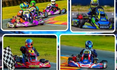 Flaviano Ramos, Diogo Cruz, Marcos Adriano e Wuthstrack (no sentido horário) (Arquivo Mega Kart)