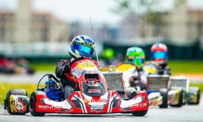 Miguel Silva está sempre andando nas primeiras posições da OKN Junior (Foto: Leonardo Dias)