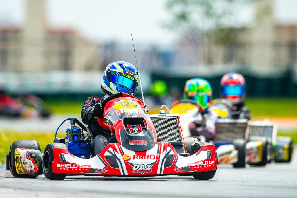 Miguel Silva está sempre andando nas primeiras posições da OKN Junior (Foto: Leonardo Dias)