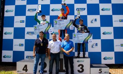 Bernardo Gentil foi ao alto do pódio na classificatória da Regional Cup (Manu Produções)