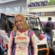 Manu Clauset no estande da Liqui Moly (Divulgação)