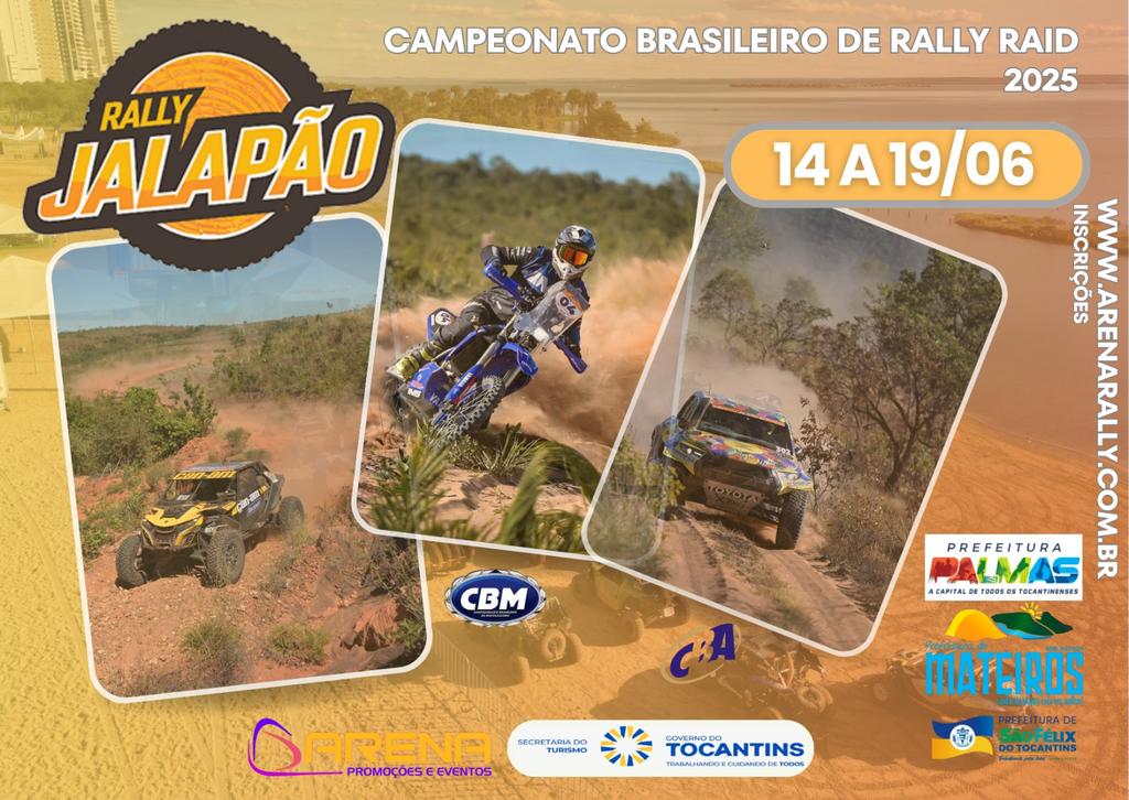 O Rally Jalapão está com inscrições abertas no site arenarally.com.br (Divulgação)