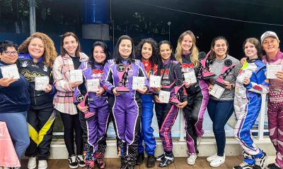 Pódio do Mulheres em Ação no AKSP Interlagos Trophy (Foto: CChristian de Souza