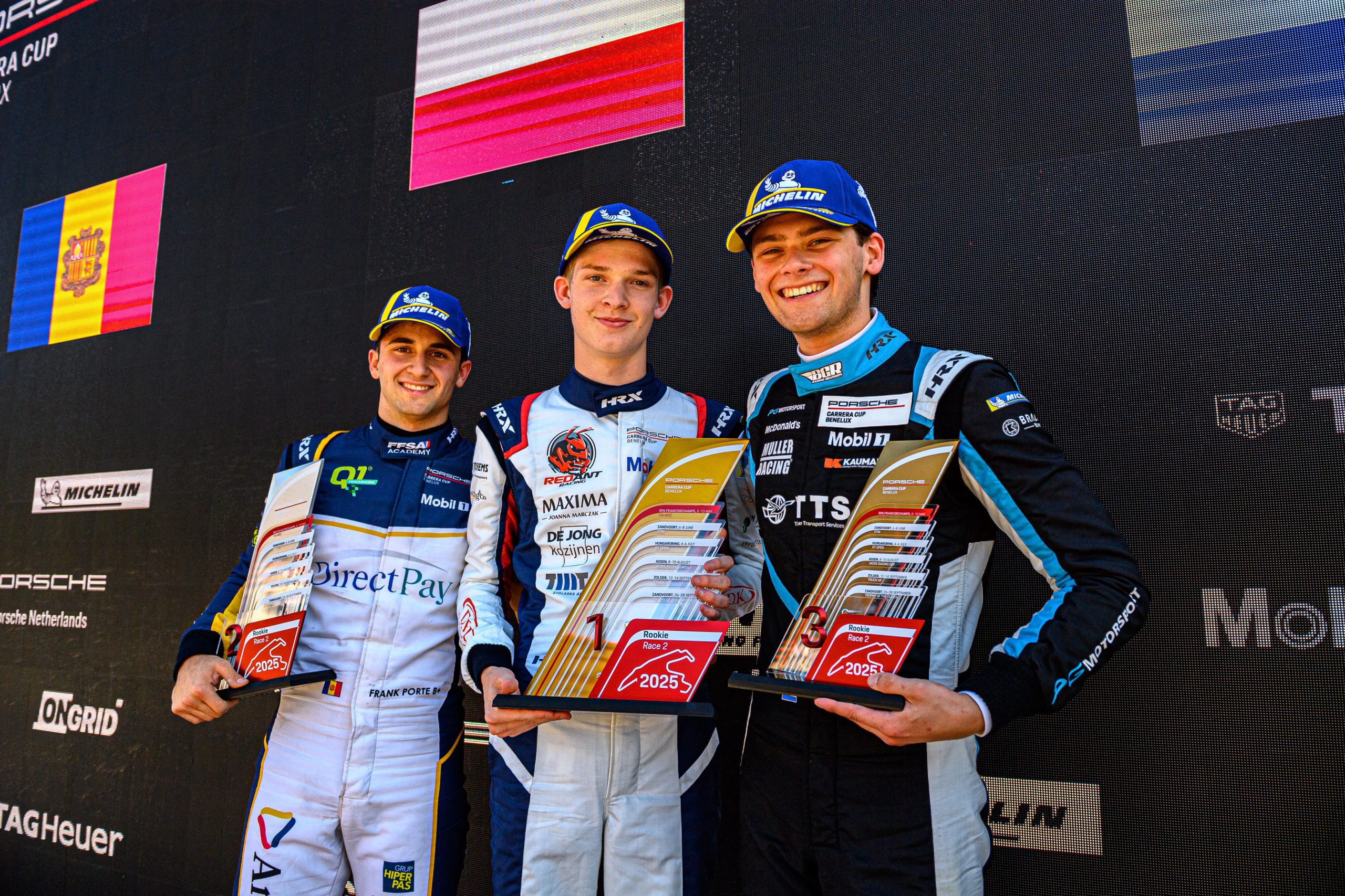 Porsche Carrera Cup Benelux inicia temporada com grandes vitórias em Spa-Francorchamps