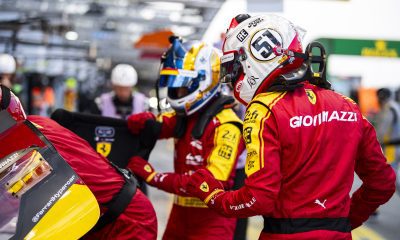 Ferrari mantém dobradinha no amanhecer de domingo em Le Mans