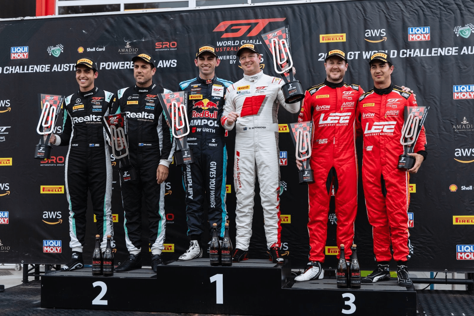 Feeney e Schumacher triunfam na Corrida 1 do GT World Challenge Australia em Queensland