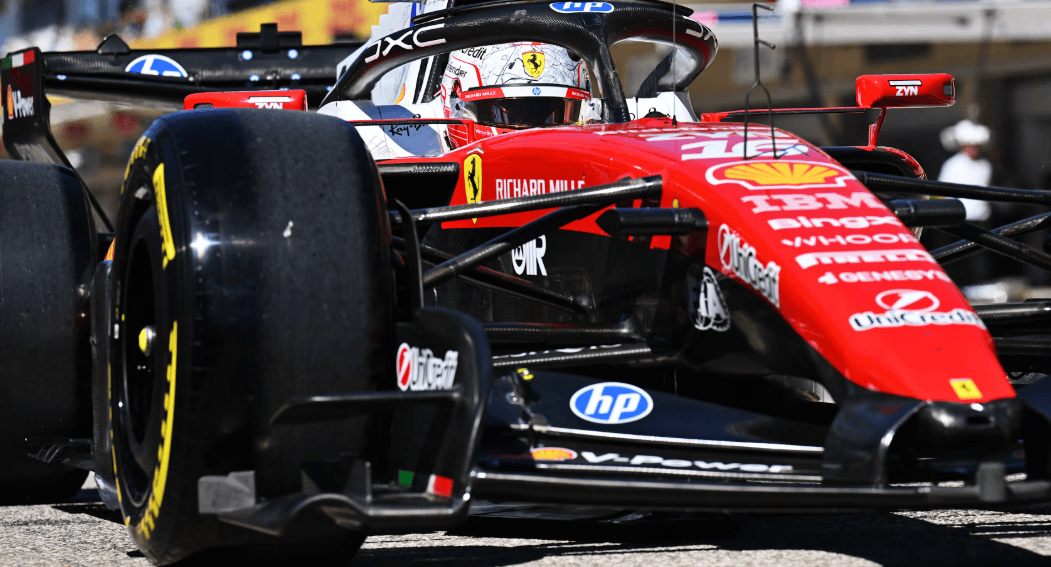 Leclerc lidera TL1 em Austin. Foto: Reprodução / F1