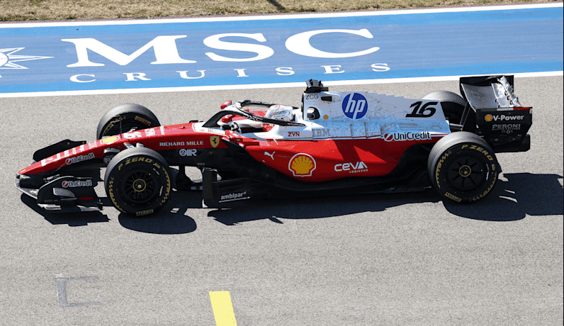 Leclerc lidera TL2 em Austin. Foto: Reprodução / F1